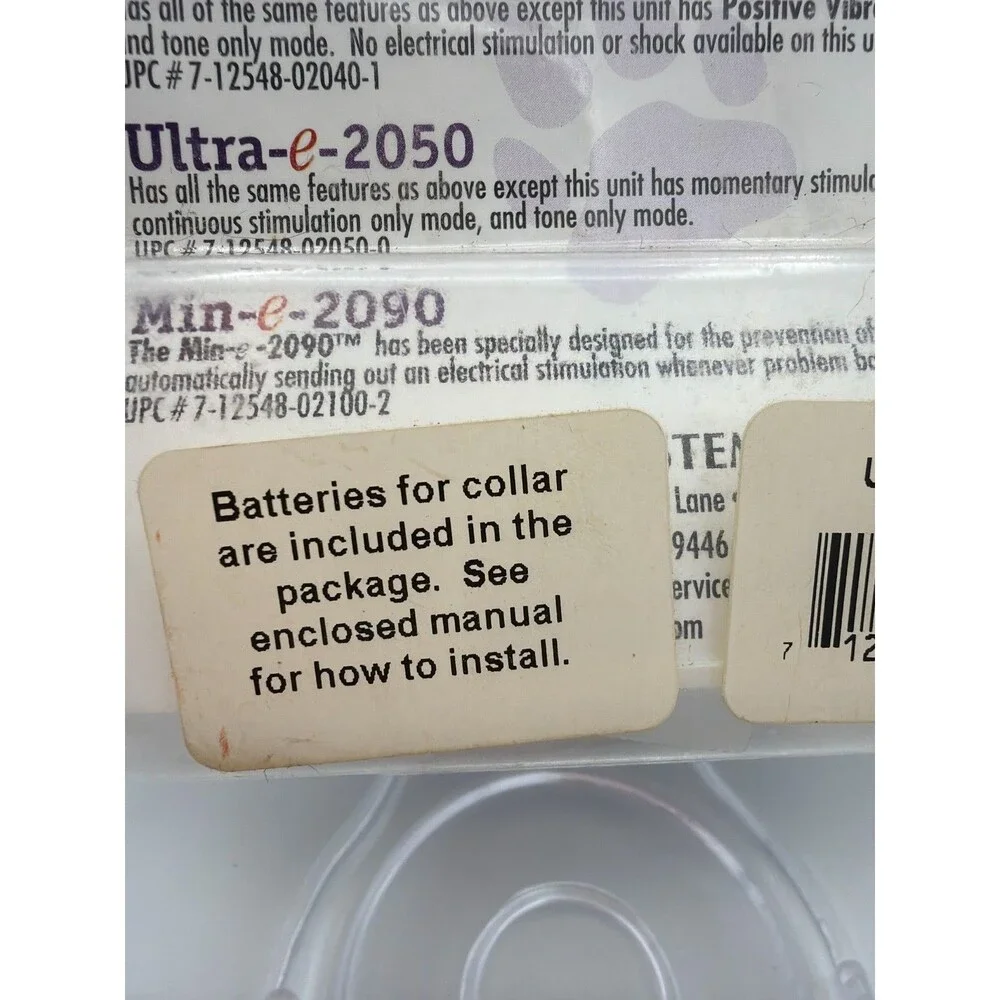 Ultra-e 2050 Electronic Dog Training Collar New Old Stock Sealed NOS